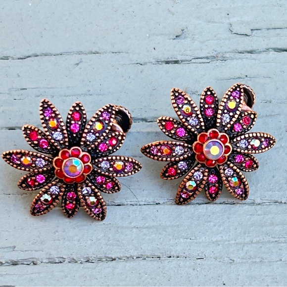 Vintage QVC Joan Rivers Classics Collection Starburst Earring Lot - Picture 12 of 13